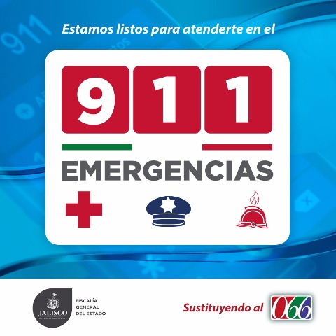 EN JALISCO, ENTRA EN VIGOR EL 911 COMO ÚNICO NÚMERO DE EMERGENCIAS A